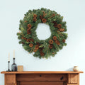 32 Green And Brown Christmas Pine And Pinecone Artificial Wreath