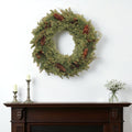 22 Green And Brown Christmas Pine Artificial Wreath