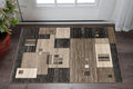 2 X 5 Brown And Beige Geometric Area Rug