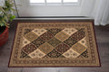 2 X 5 Red And Black Moroccan Area Rug