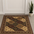 2 X 4 Red And Black Moroccan Area Rug