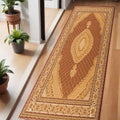 6 Red And Beige Moroccan Runner Rug