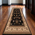 12 Red And Black Oriental Runner Rug