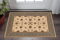 2 X 4 Beige And Blue Oriental Area Rug