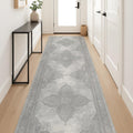 18 Gray And Beige Moroccan Runner Rug