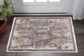 2 X 5 Gray And Beige Southwestern Area Rug