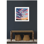 Framed Art Sunset Study by Emily Kenney