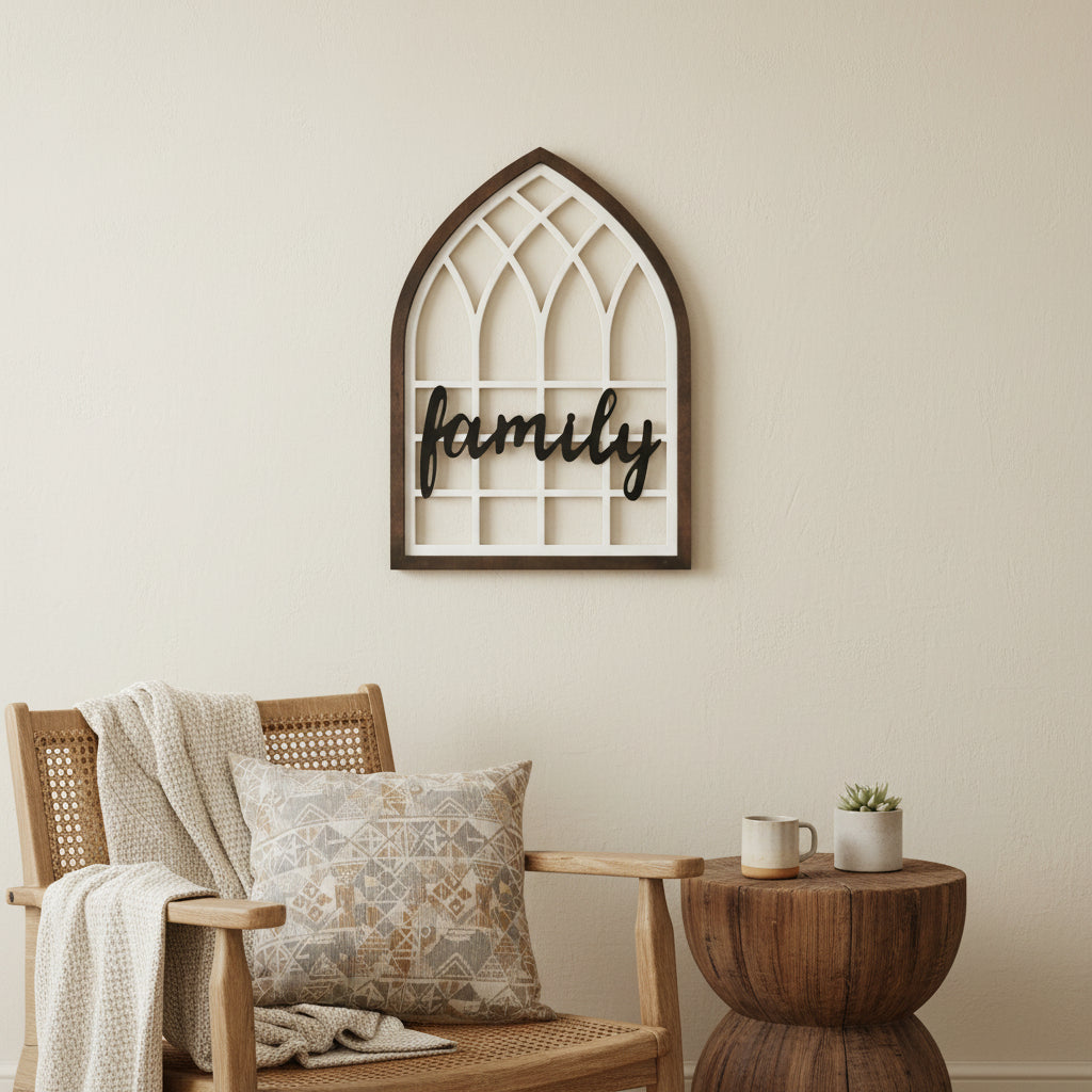 24 X 17 Brown And White Wood Wall Decor