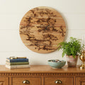 18 X 18 Black And Brown Wood Hanging Wall Decor