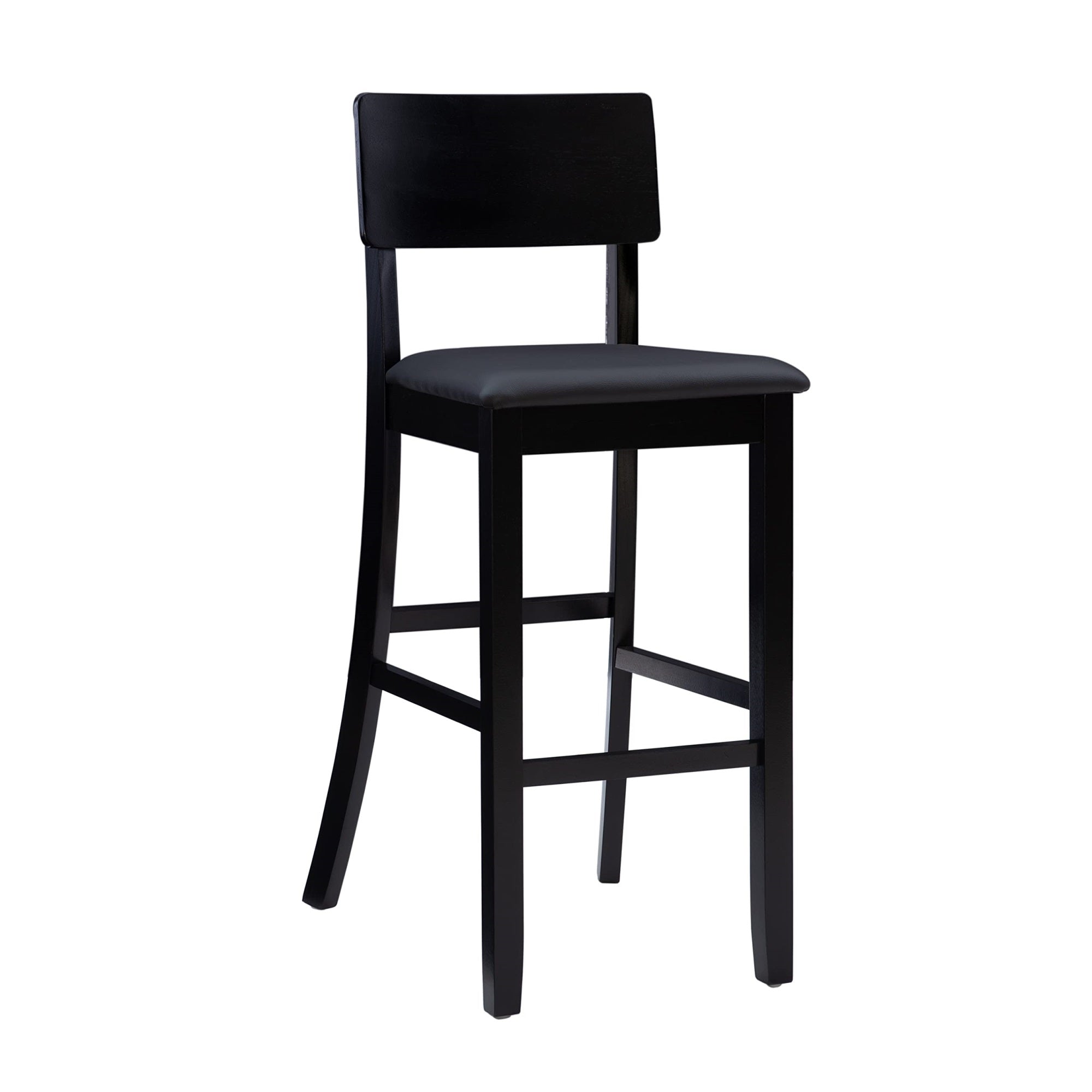 Linon Home Dcor FBA_ Torino Collection Contemporary Bar Stool, 17W x 20D x 43H, Black