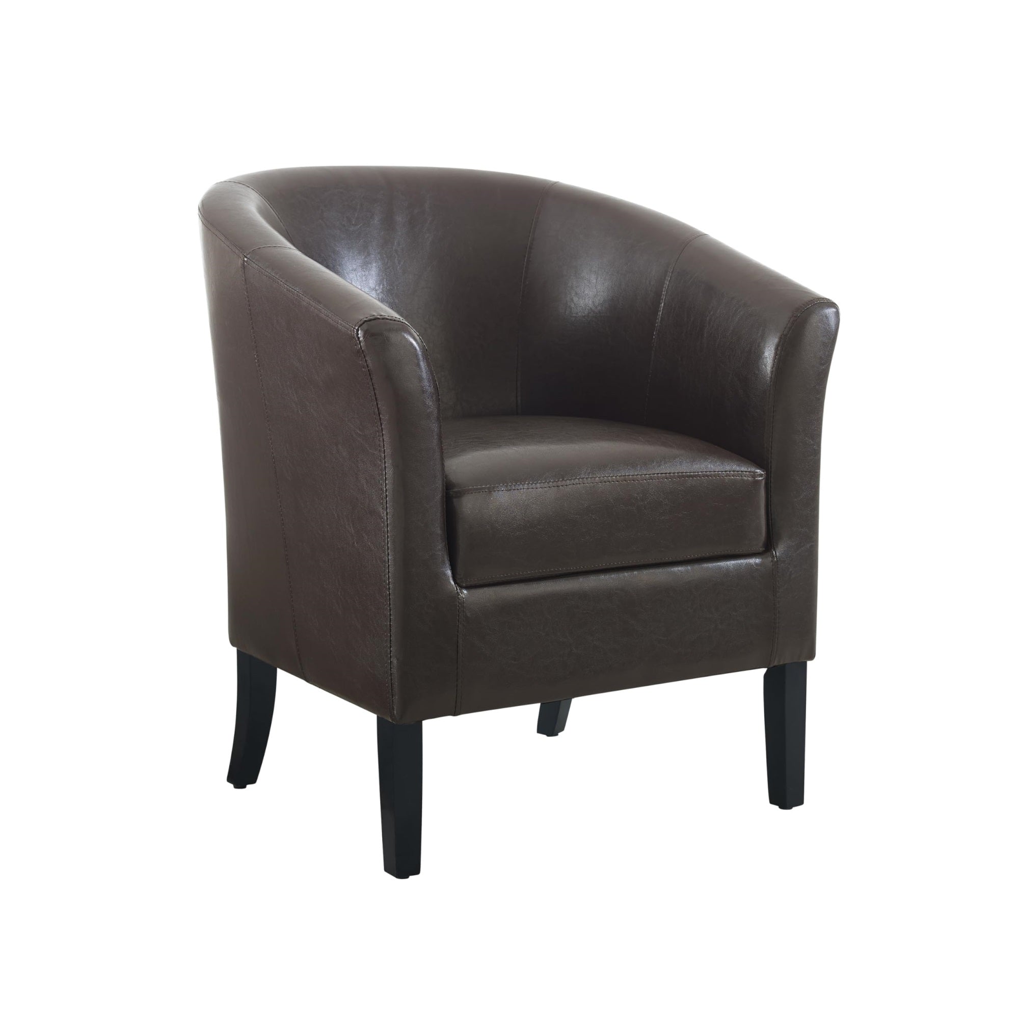 Linon Home Dcor Linon Home Decor Simon Club Chair, 33 x 28.25 x 25.5, Brown