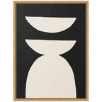 Sylvie White Geometric Abstract Framed Canvas by July Art Prints
