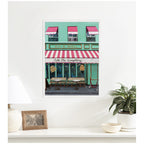 Sit A Spell by Krista V. Allenstein Framed Canvas Wall Art Print