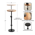 Engles Adjustable Wood Table and Plant Stand