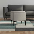 18 Inch Cloud And Black Ottoman With Storage