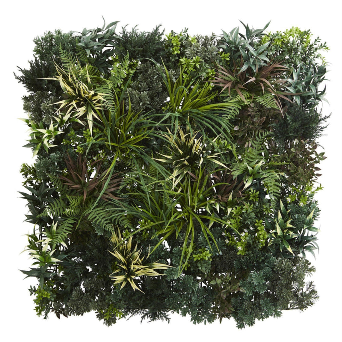 3 X 3 Greens & Fern Artificial Living Wall Uv Resist (Indoor/Outdoor)