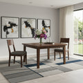 54 Walnut Wood Square Dining Table