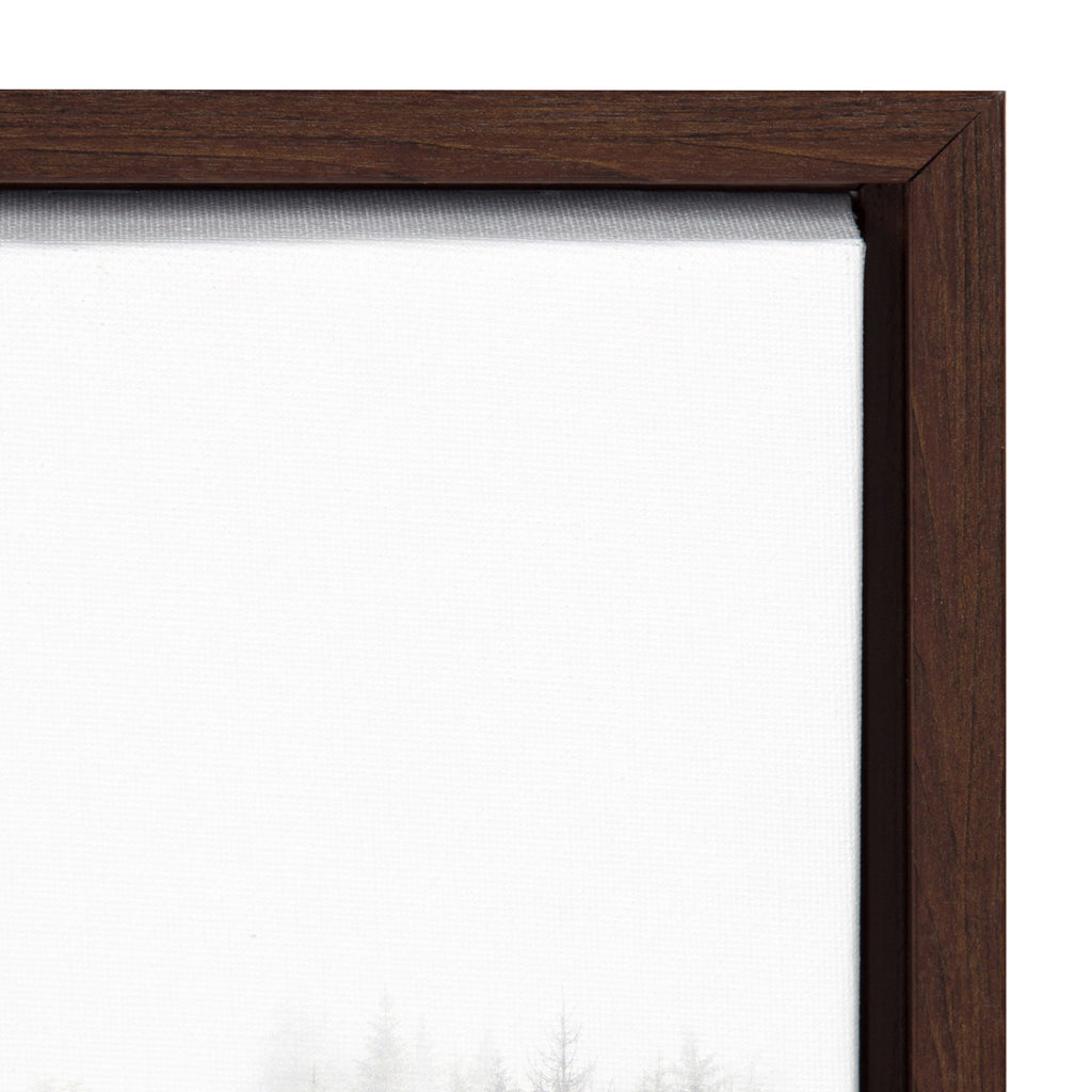 Sylvie Lush Green Forest on a Foggy Day Framed Canvas Set by The Creative Bunch Studio