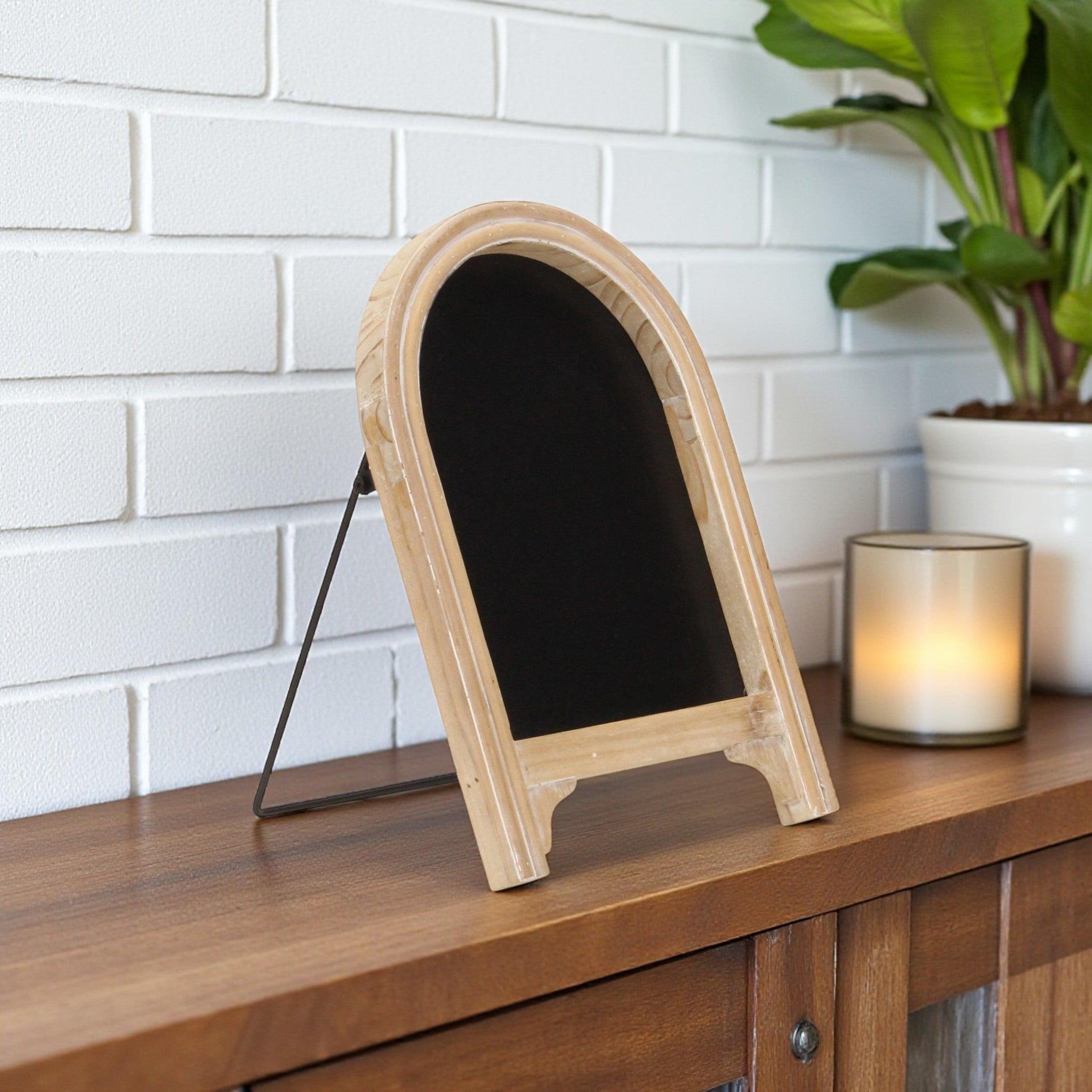 12 Natural Wood Tabletop Easel Chalk Board