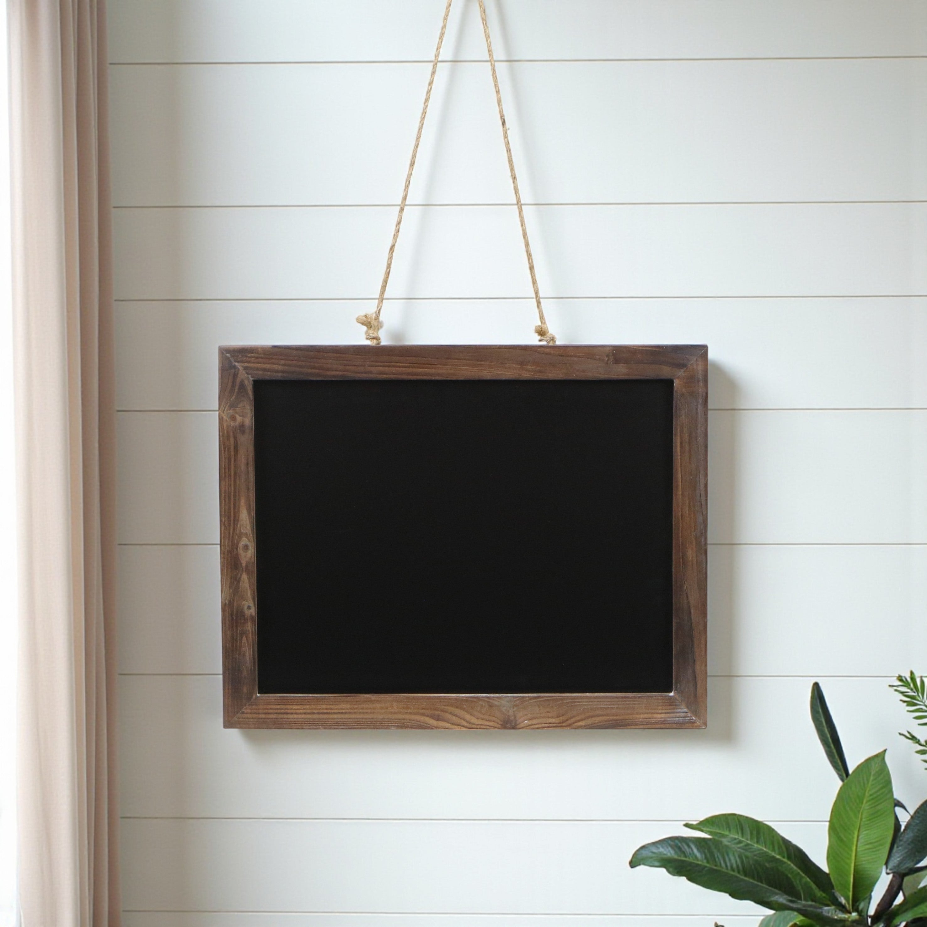 15 X 19 Brown Wood Hanging Chalkboard