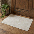 3 X 5 Gray And Ivory Geometric Washable Area Rug With UV Protection