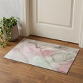 3 X 5 Blush And Ivory Abstract Washable Area Rug With UV Protection