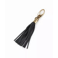Leather Tassel  Black And Gold