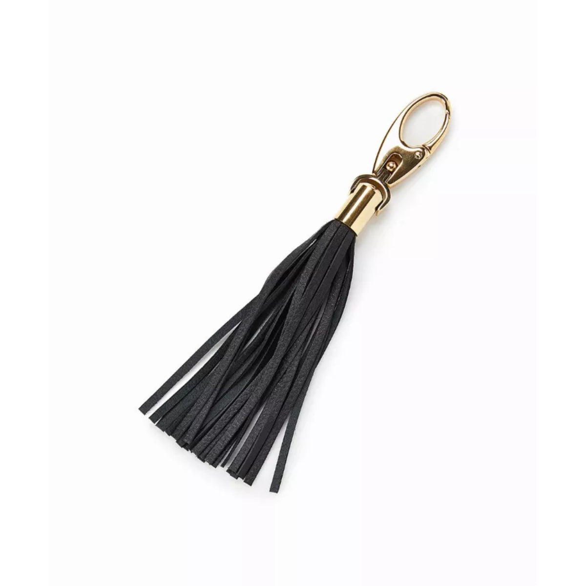 Leather Tassel  Black And Gold