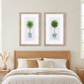 Set Of Two Rosemary Thyme Brown Framed Wall Art