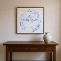 Set Of Two Blue Garden Impress A Gold Framed Wall Art