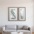 Set Of Two Leaves of Tree Brown Framed Wall Art