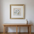 Set Of Two Soft Whites Gold Framed Wall Art