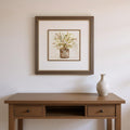 Set Of Two Earthy Garden Silver Framed Wall Art