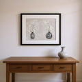 Set Of Two Cottage Spring Black Framed Wall Art