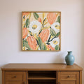 Set Of Two Gleeful Garden Silver Framed Wall Art
