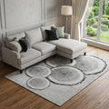 8 X 10 Gray And Ivory Woodland Lodge Washable Area Rug With UV Protection