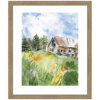 Framed Art Vermont Barn in Summer by Patricia Shaw