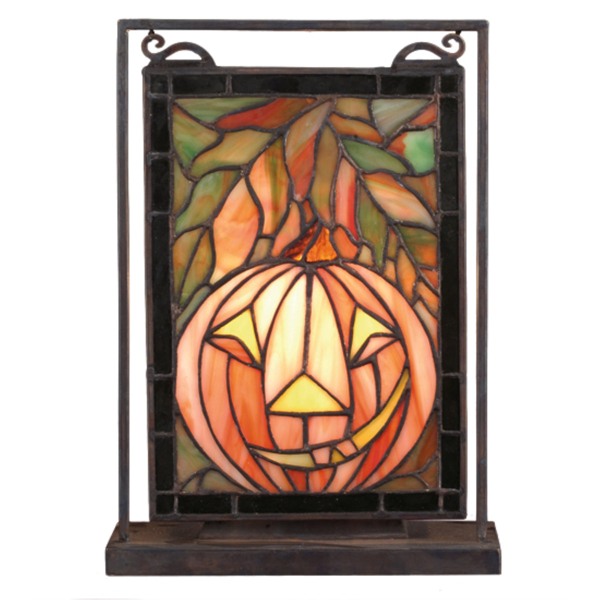 9.5 Inch W X 10.5 Inch H Jack OLantern Lighted Mini Tabletop Window