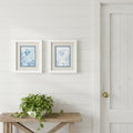Set Of Two Angel Fish White Framed Wall Art