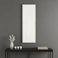 White Geo Brown Shadowbox Wall Art