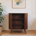 39 Chestnut Solid Wood Three Tier Bookcase