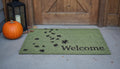 17 X 29 Brown And Green Fall Leaves Welcome Outdoor Coir Door Mat