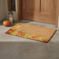 24 X 36 Brown And Natural Fall Leaves Outdoor Coir Door Mat