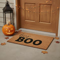 24 X 36 Black And Natural Halloween Halloween Hey There Outdoor Coir Door Mat
