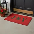 17 X 29 Red And Green Christmas Outdoor Coir Door Mat