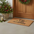 24 X 36 Brown Black And Green Christmas Outdoor Coir Door Mat