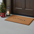 24 X 36 Brown Christmas Fa La La Outdoor Coir Door Mat
