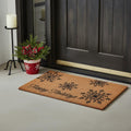 17 X 29 Brown And Black Christmas Merry Christmas Outdoor Coir Door Mat