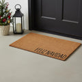 17 X 29 Brown Christmas Feliz Navidad Outdoor Coir Door Mat