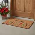 17 X 29 Brown Black And Green Merry Christmas Outdoor Coir Door Mat